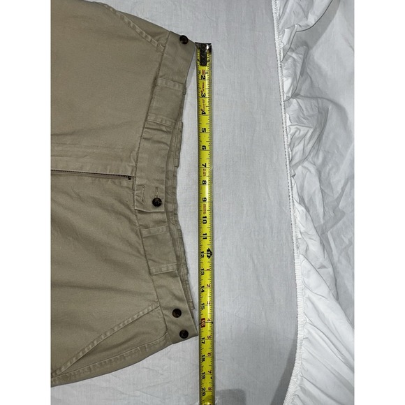 Travelsmith Women's Khaki Cargo Capri Pants Size 16 Cotton Blend Casual Outdoor - Picture 3 of 8